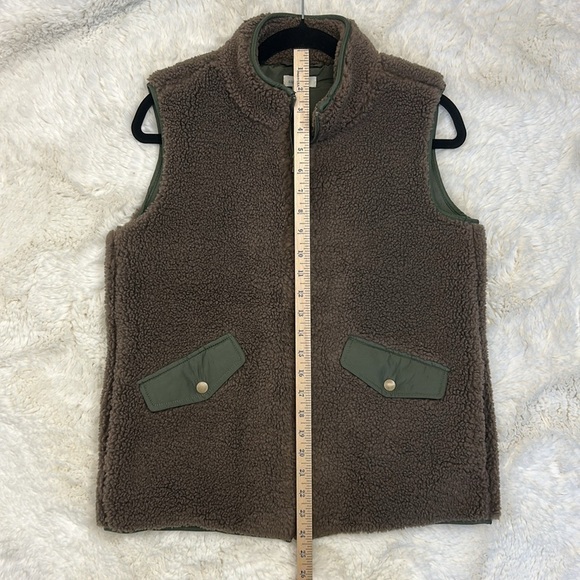 Sundance Catalog Kaia Sherpa Vest Brown Size XS - Picture 8 of 8